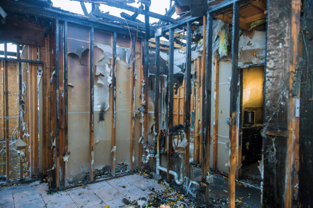 Professional Fire Damage Removal technician working in Hainesport, NJ